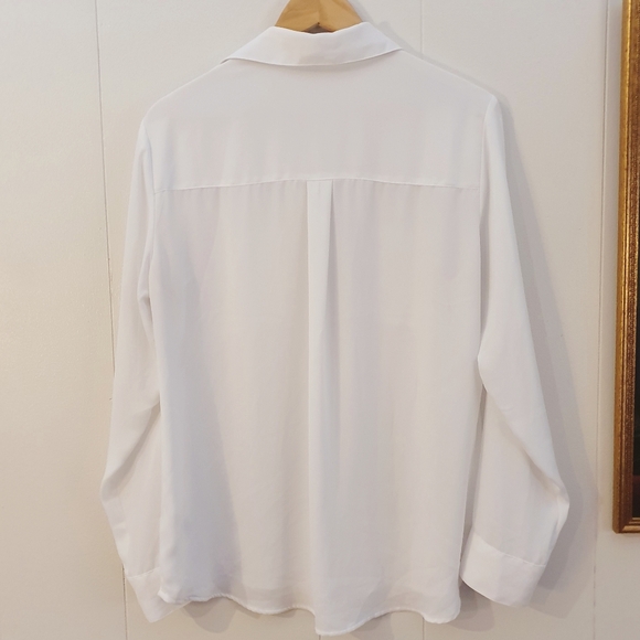 Express Portofino Button Down Shirt | Slim Fit | White | Size L - Picture 6 of 7